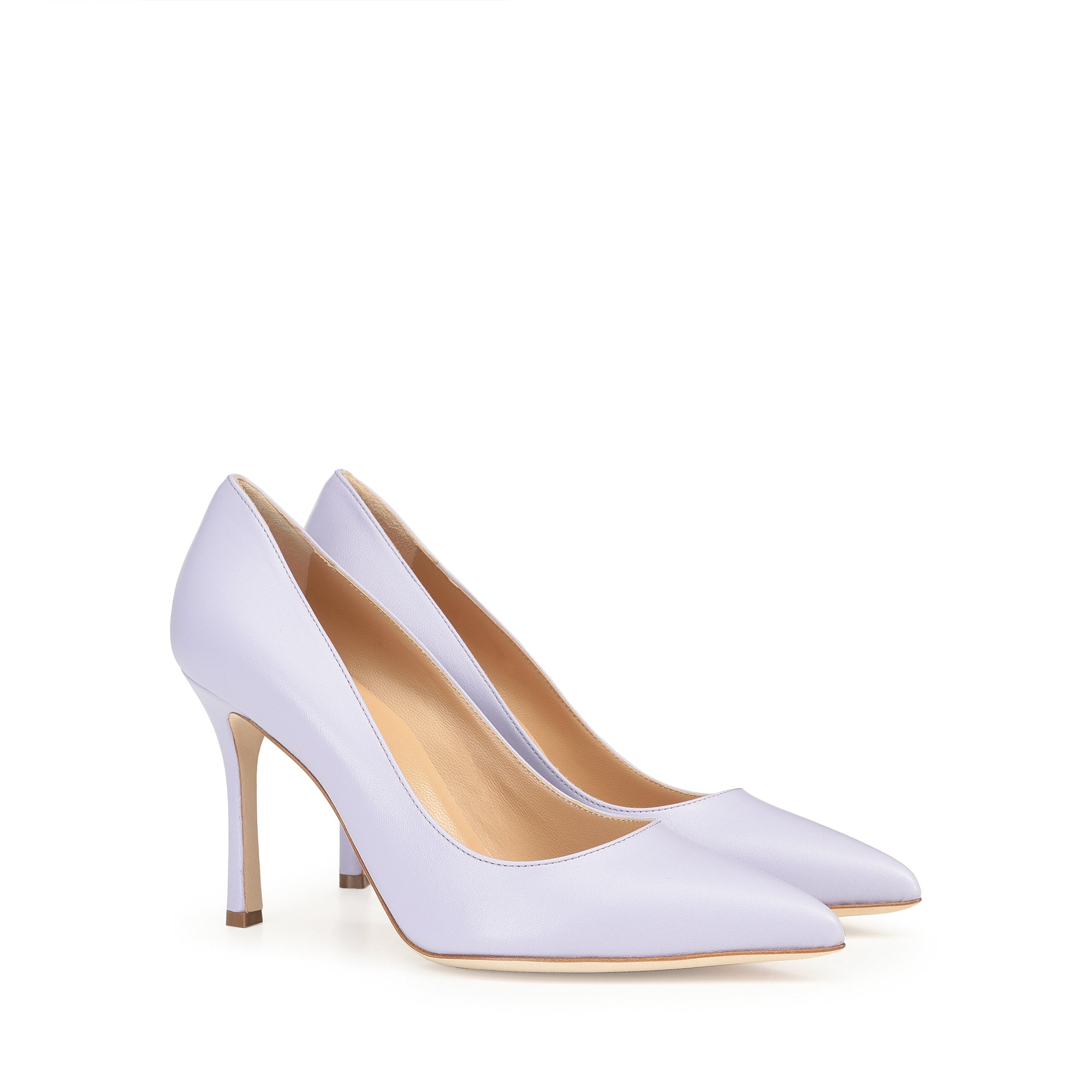 Escarpins New Secret 90 en cuir - Wisteria