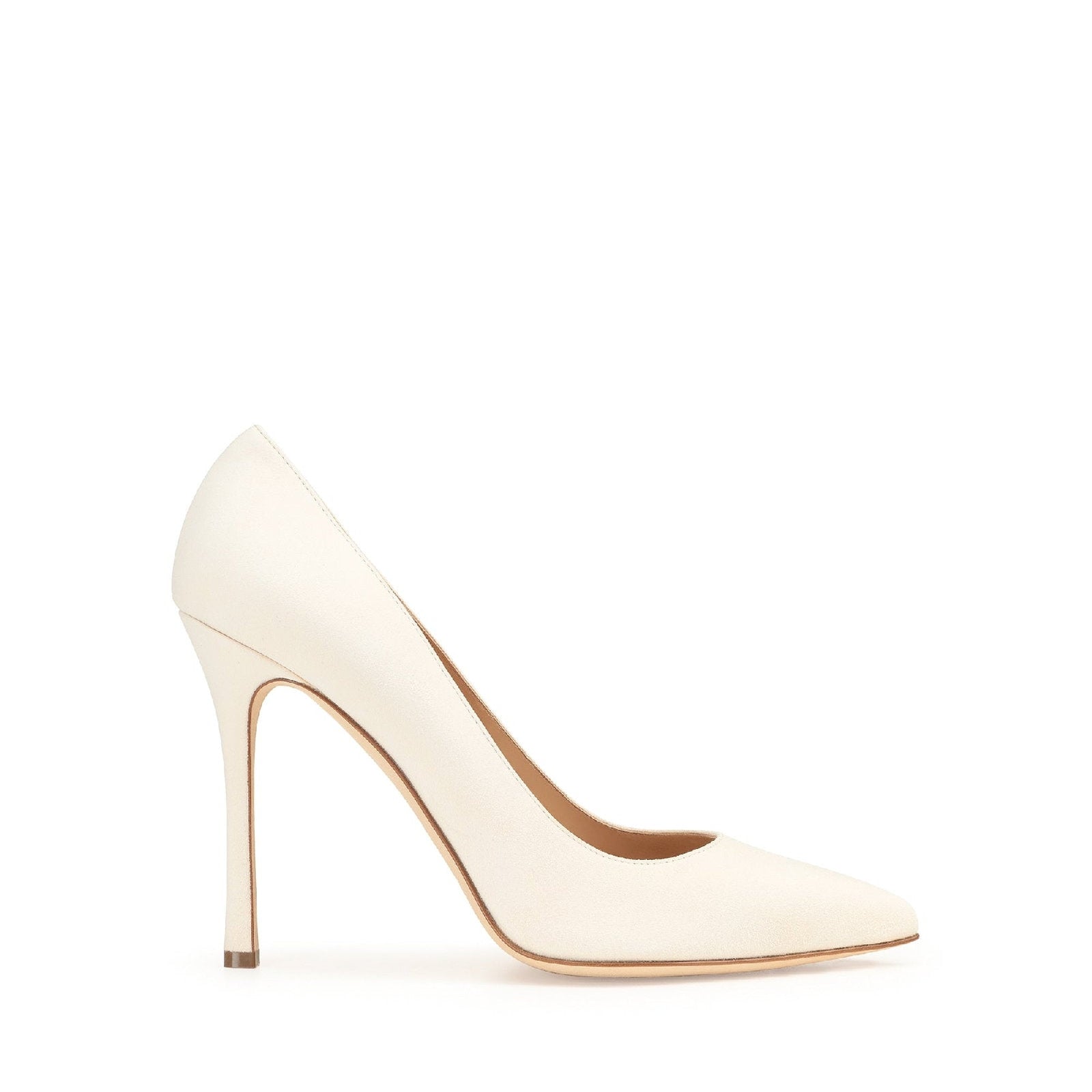 Escarpins New Secret 105 en cuir - Chalk