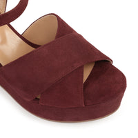 Sandales compensées Sr Pantelleria 75 - Blood Red