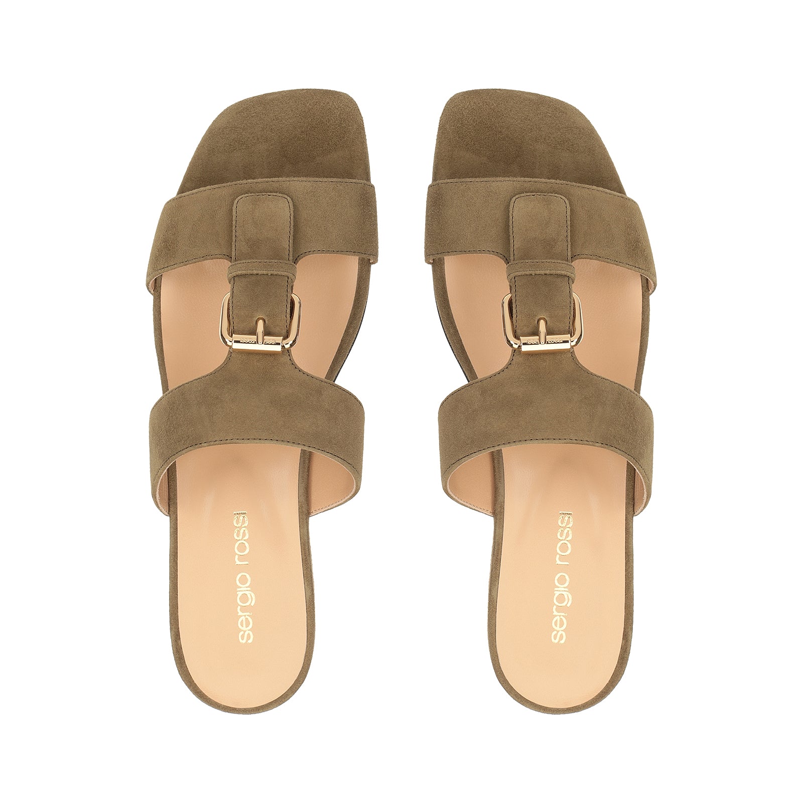 Heeled mules - Army