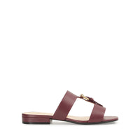 Mules plates Buckleavec boucle en cuir - Amarena