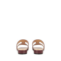 Mules plates Buckleavec boucle en cuir - Amarena