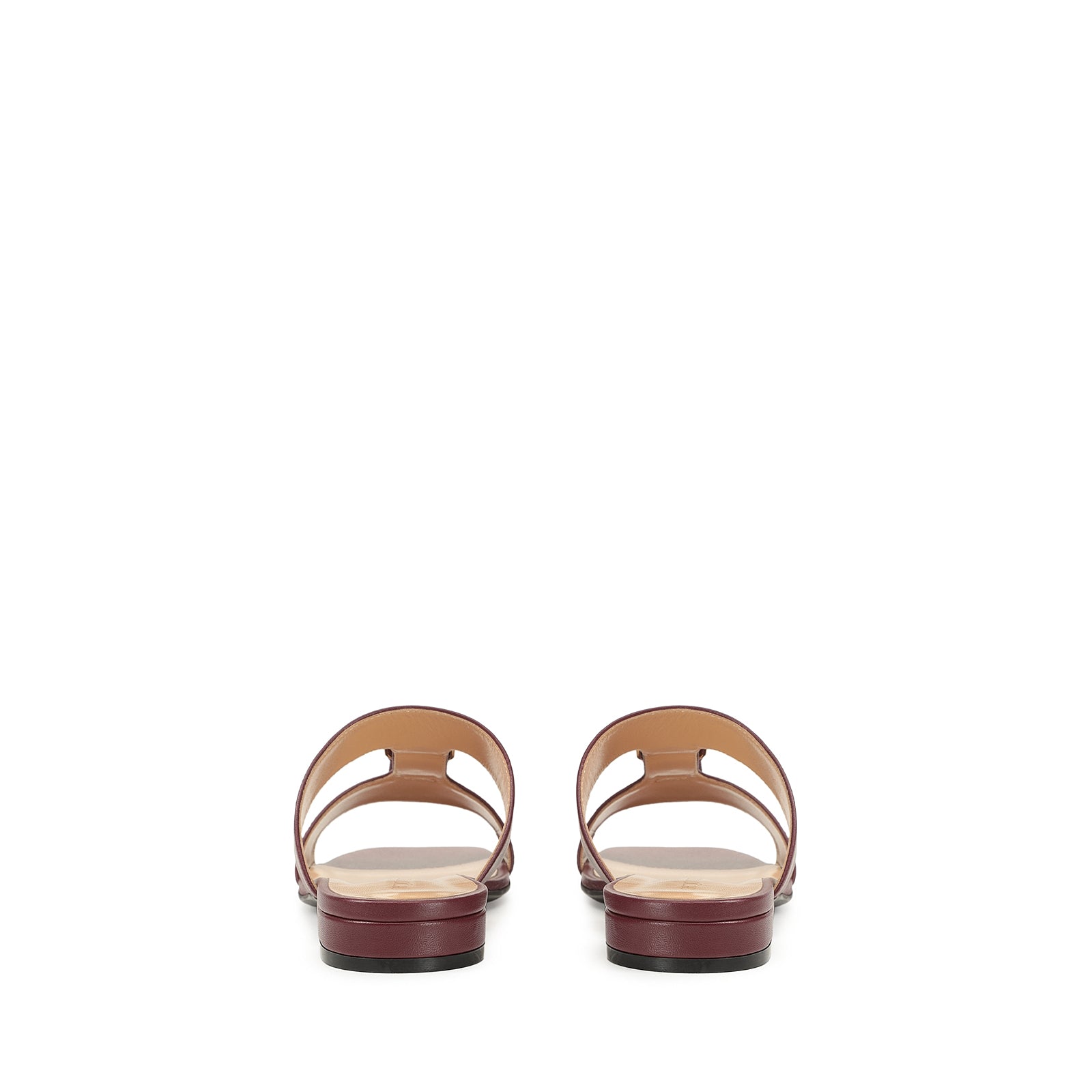 Mules plates Buckleavec boucle en cuir - Amarena