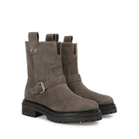 BOTTINES DE CHEVILLE EN SUÈDE MOTORISÉE taille 50/55