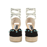 Sergio Rossi x Manebi wedge sandals 70 - Nero