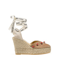 Sergio Rossi x Manebi wedge sandals 70 - Taupe