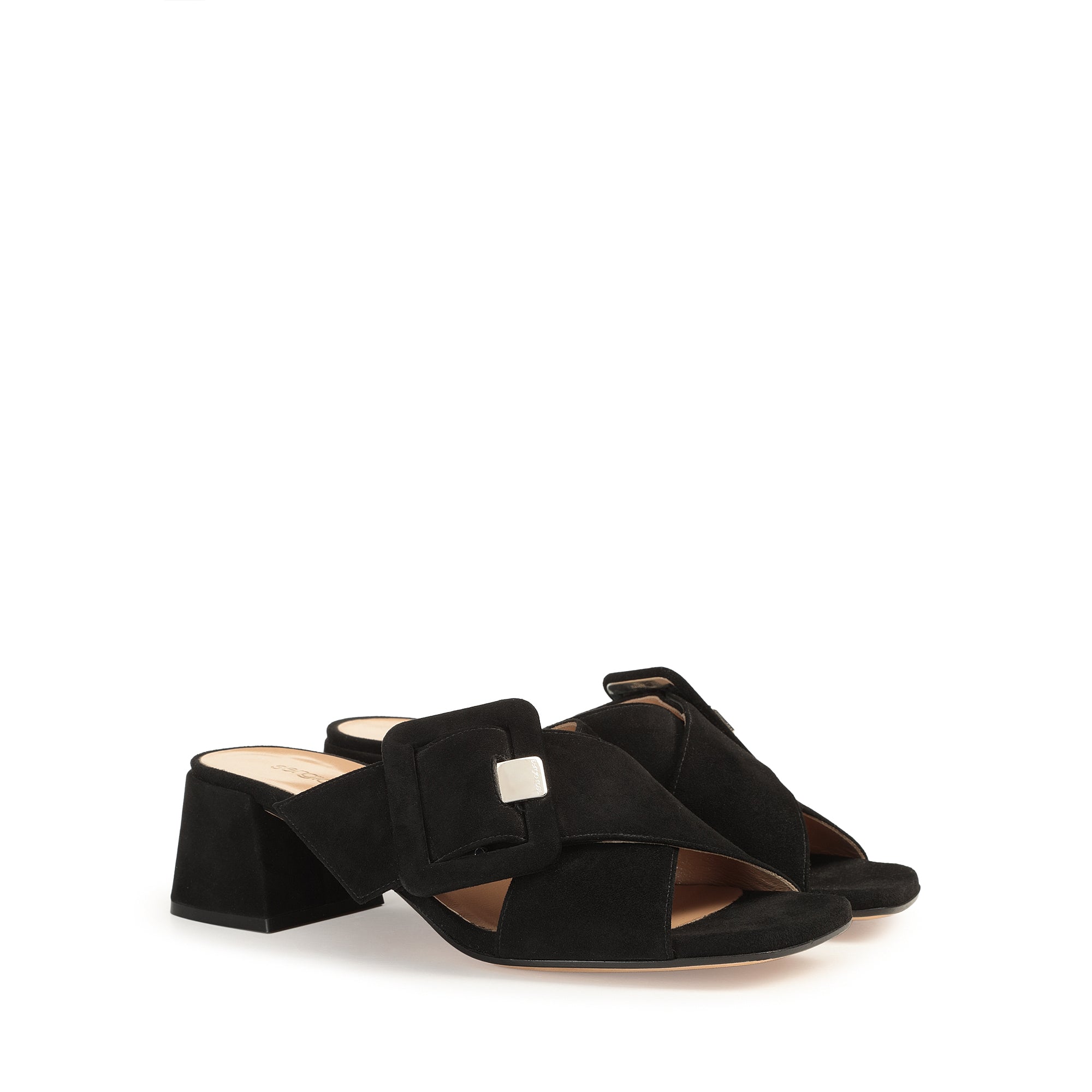 Sandales Sr Mia 45 en daim - Nero