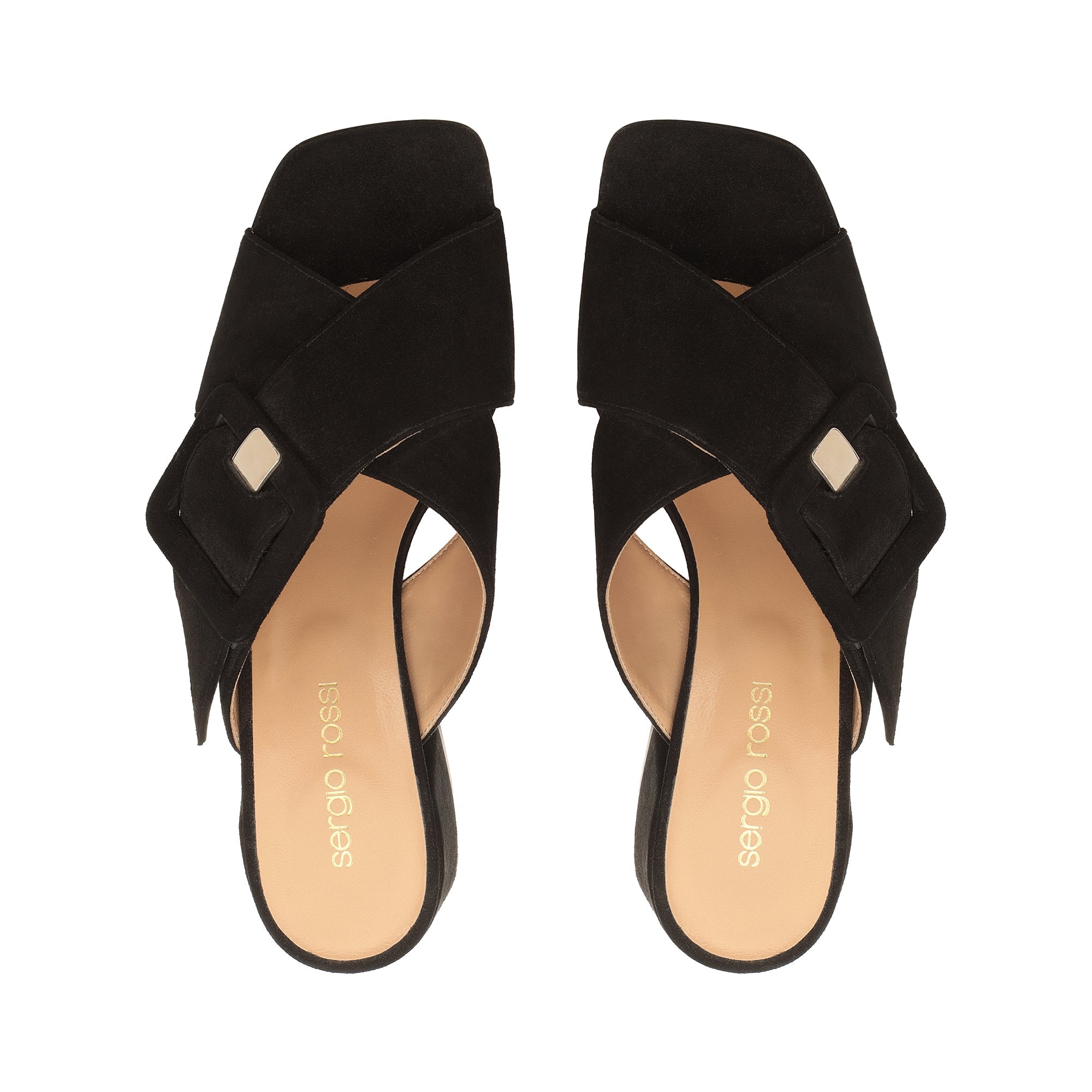 Sandales Sr Mia 45 en daim - Nero