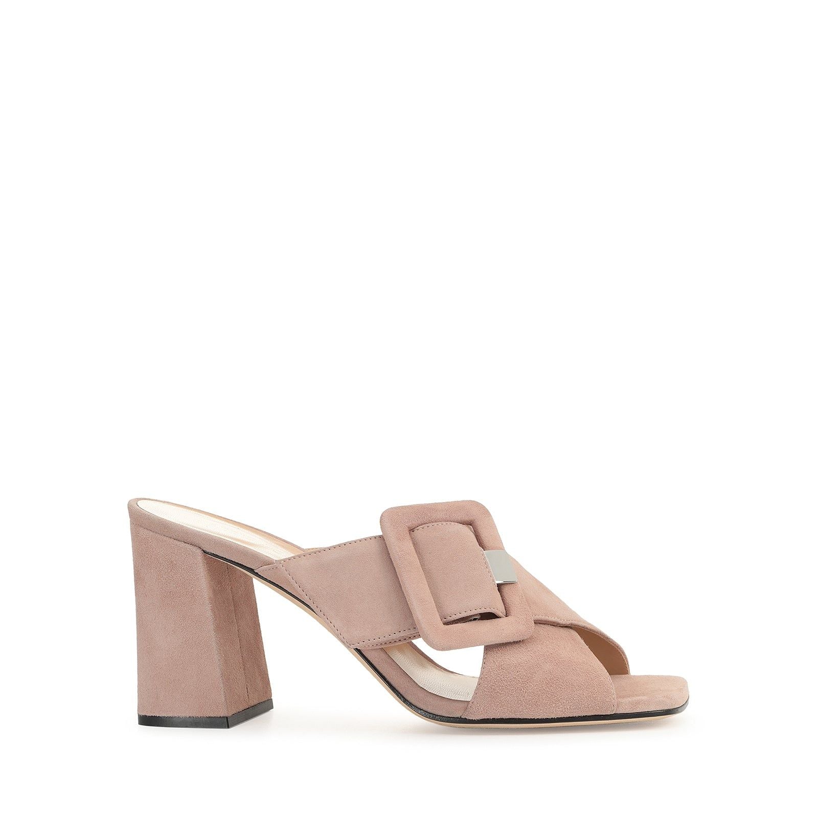 Sandales à talons Sr Mia 80 en daim - Bright Skin