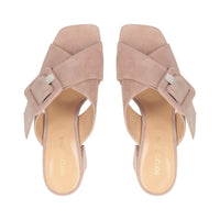 Sandales à talons Sr Mia 80 en daim - Bright Skin
