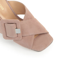 Sandales à talons Sr Mia 80 en daim - Bright Skin
