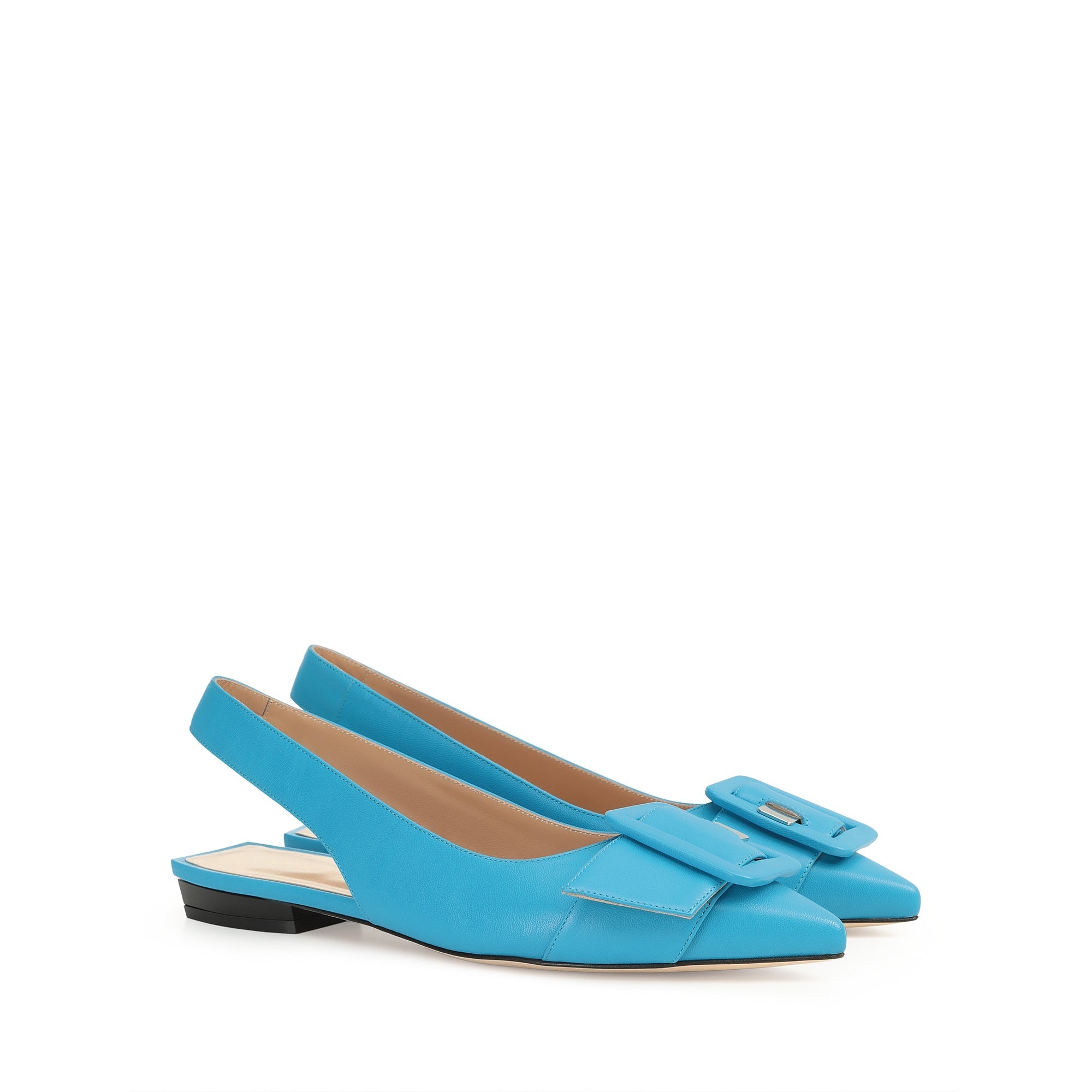 Slingbacks plates Sr Milano Mia en daim - Maiolica