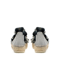 Sergio Rossi x Manebi espadrilles in leather - Argento