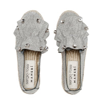 Sergio Rossi x Manebi espadrilles in leather - Argento