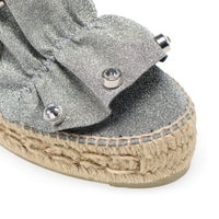 Sergio Rossi x Manebi espadrilles in leather - Argento