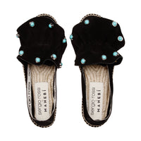 Sergio Rossi x Manebi espadrilles in suede - Nero