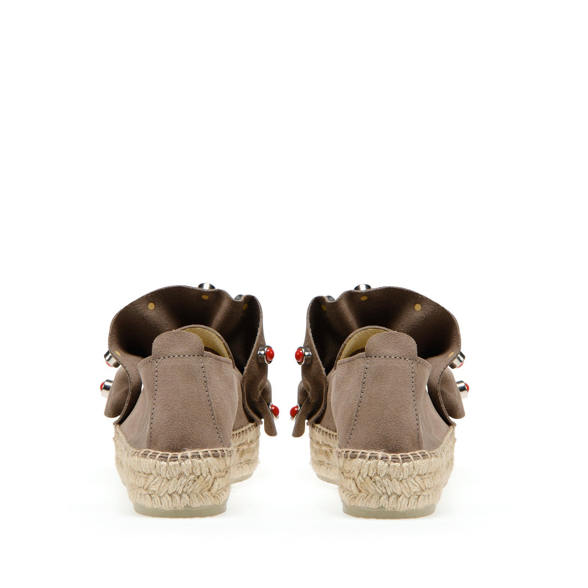 Sergio Rossi x Manebi espadrilles in suede - Taupe