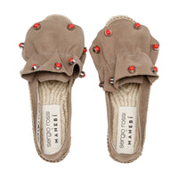 Sergio Rossi x Manebi espadrilles in suede - Taupe