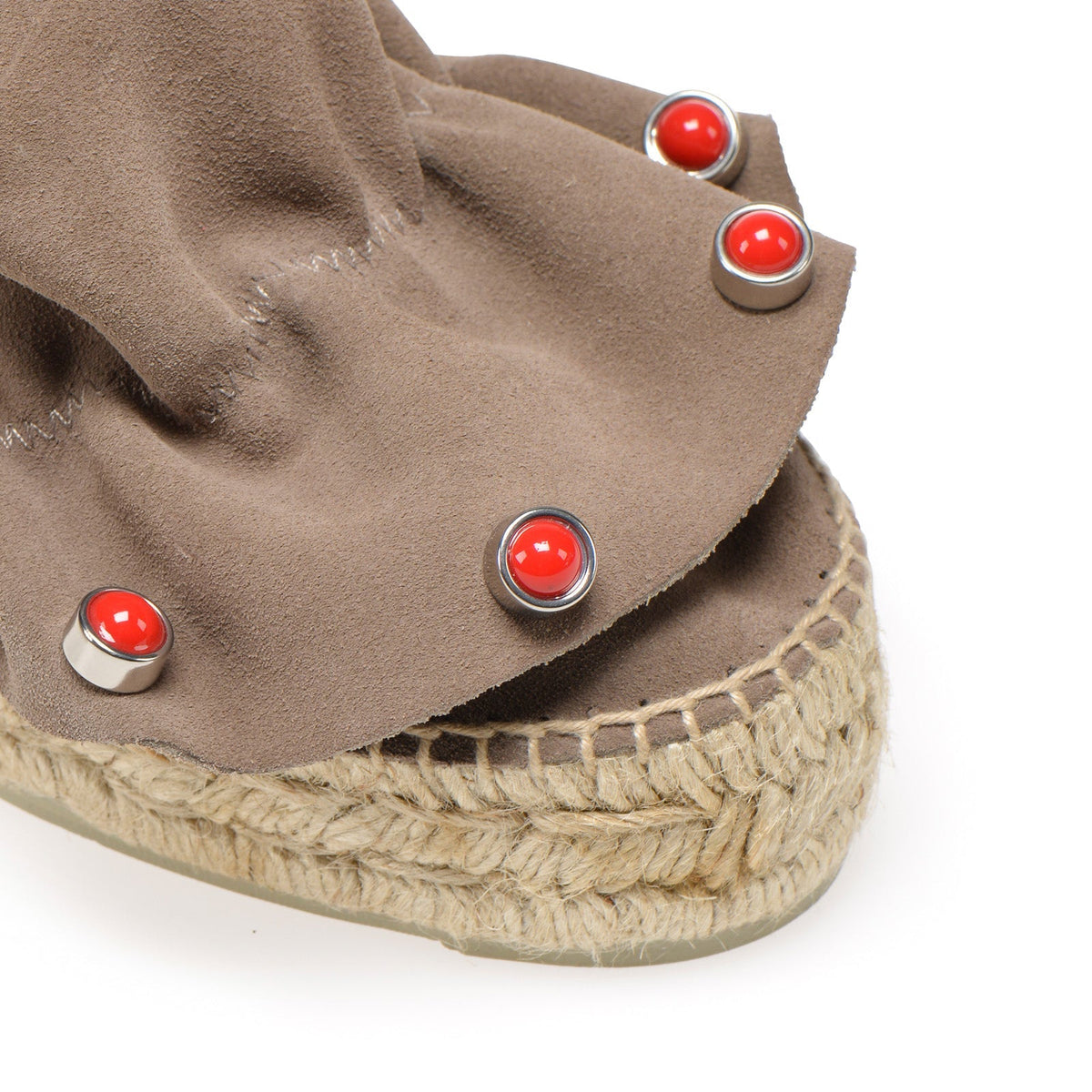Sergio Rossi x Manebi espadrilles in suede - Taupe