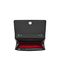 Sacha leather smartphone wallet with flap - Black