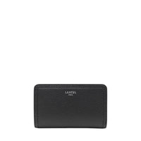 Sacha rectangular zipped leather wallet - Black