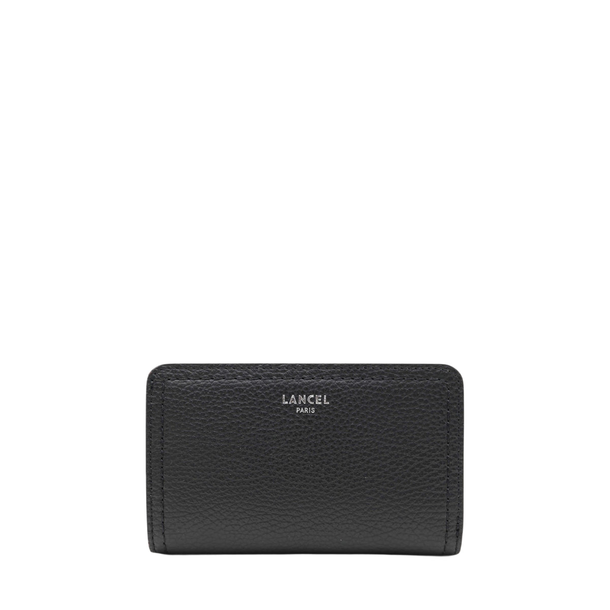 Sacha rectangular zipped leather wallet - Black