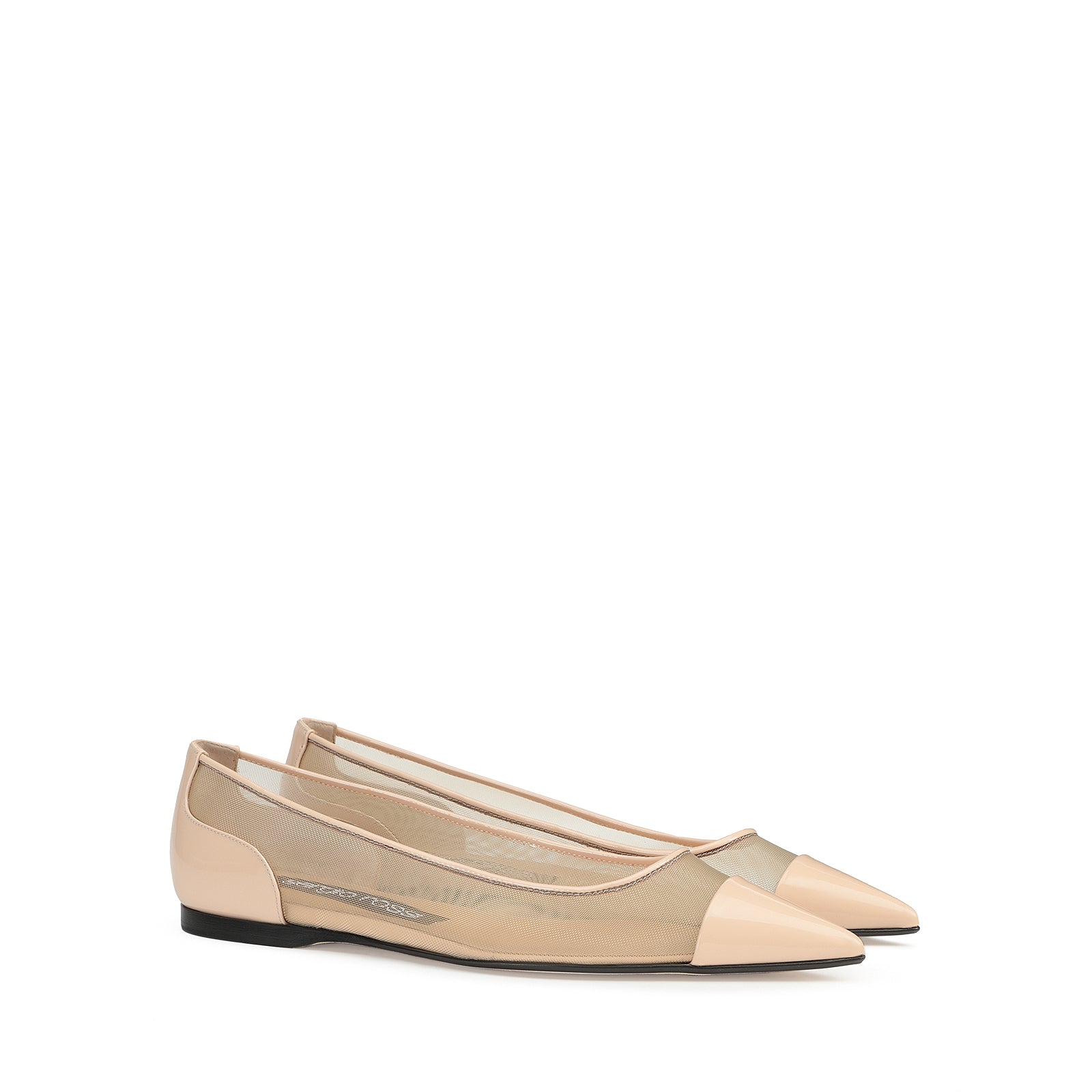 195€   Ballerines Godiva en tissu - Powder & Nudo
