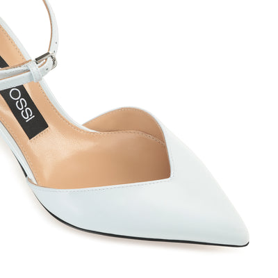Godiva heeled mules with 75 strap - Cloud