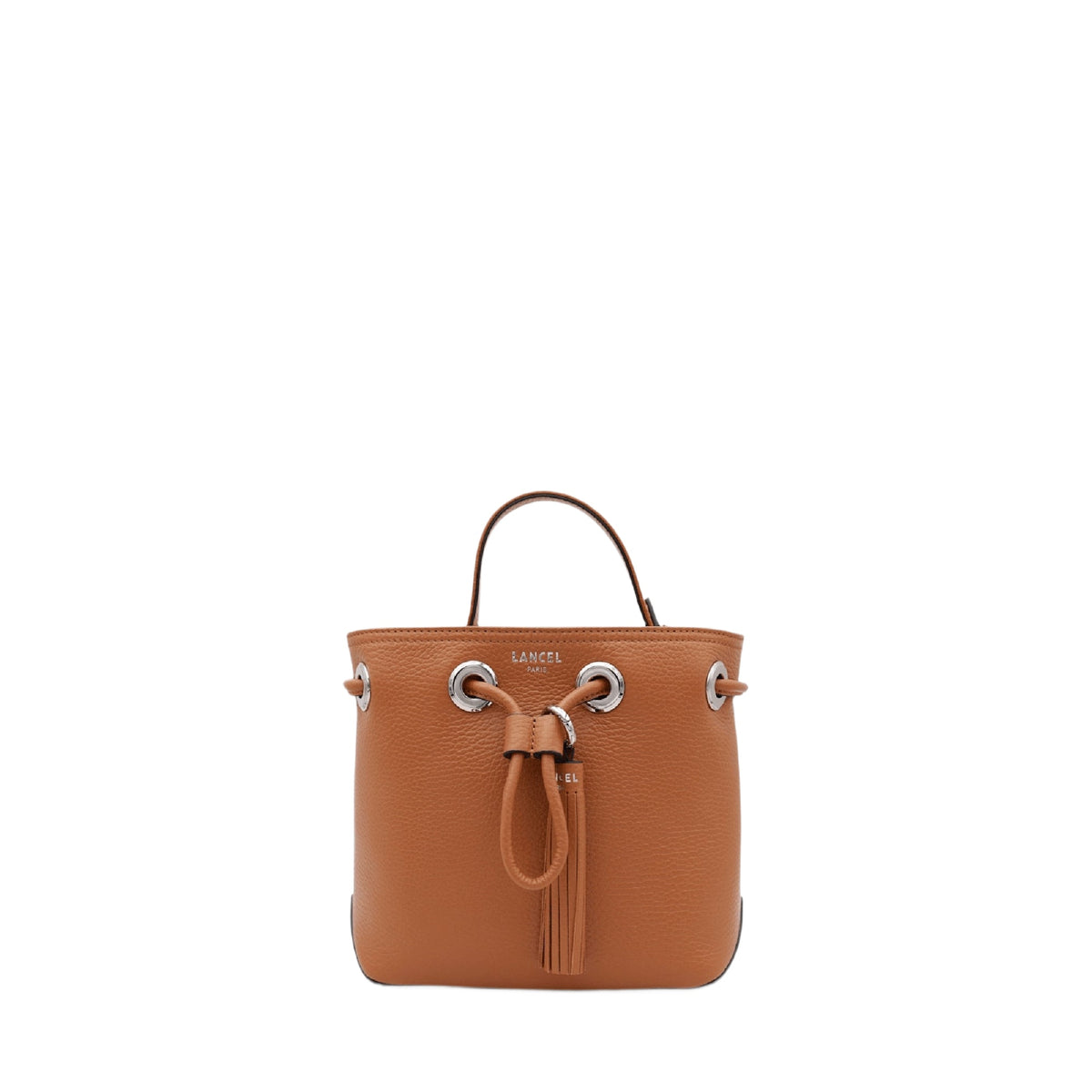 Sacha mini bucket bag in leather - Camel