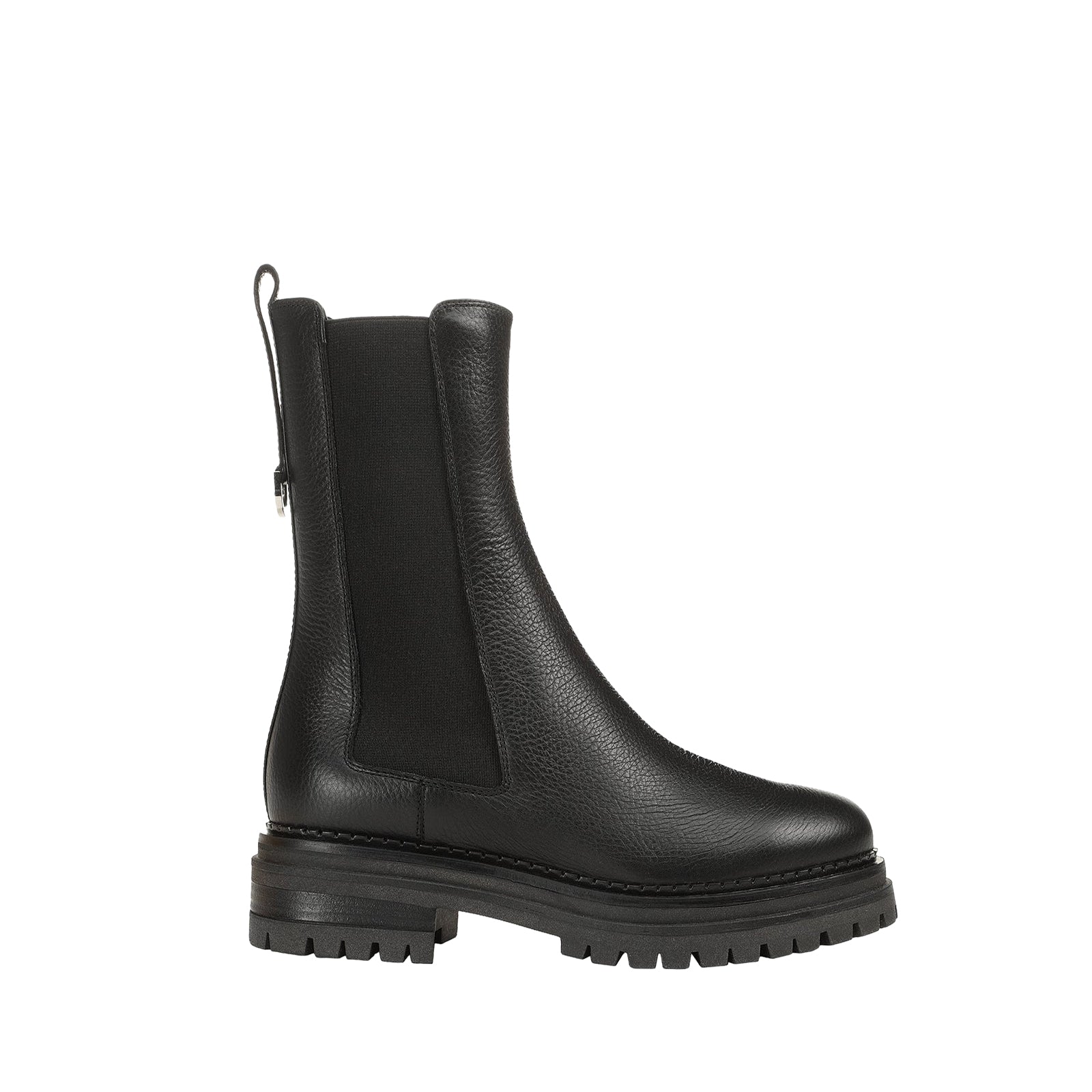 Bottines Sr Joan en cuir - Nero