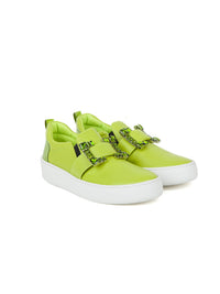 Sneakers avec boucle décorative en cuir - Neon