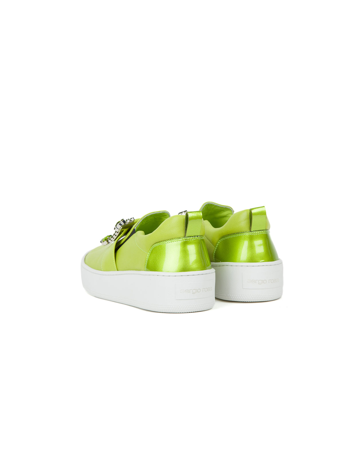 Sneakers avec boucle décorative en cuir - Neon