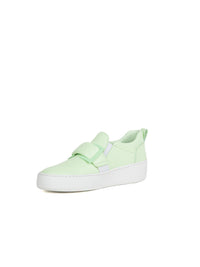 Scratch-off leather sneakers - Apple & Peridot