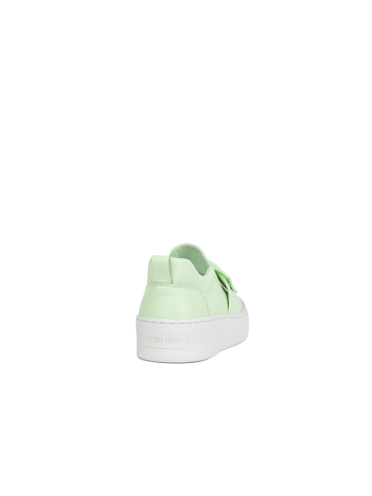 Scratch-off leather sneakers - Apple & Peridot