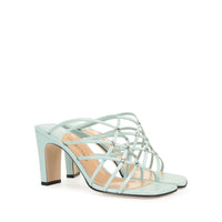 Mules à talons Grazie Sergio 85 en cuir - Agave