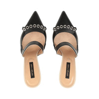 Mules à talons Grazie Sergio pointues 90 - Nero