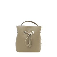 S-size bucket bag with Sacha leather handle - Khaki