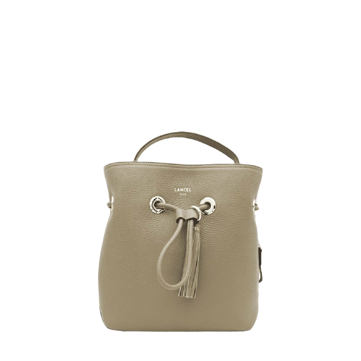 S-size bucket bag with Sacha leather handle - Khaki