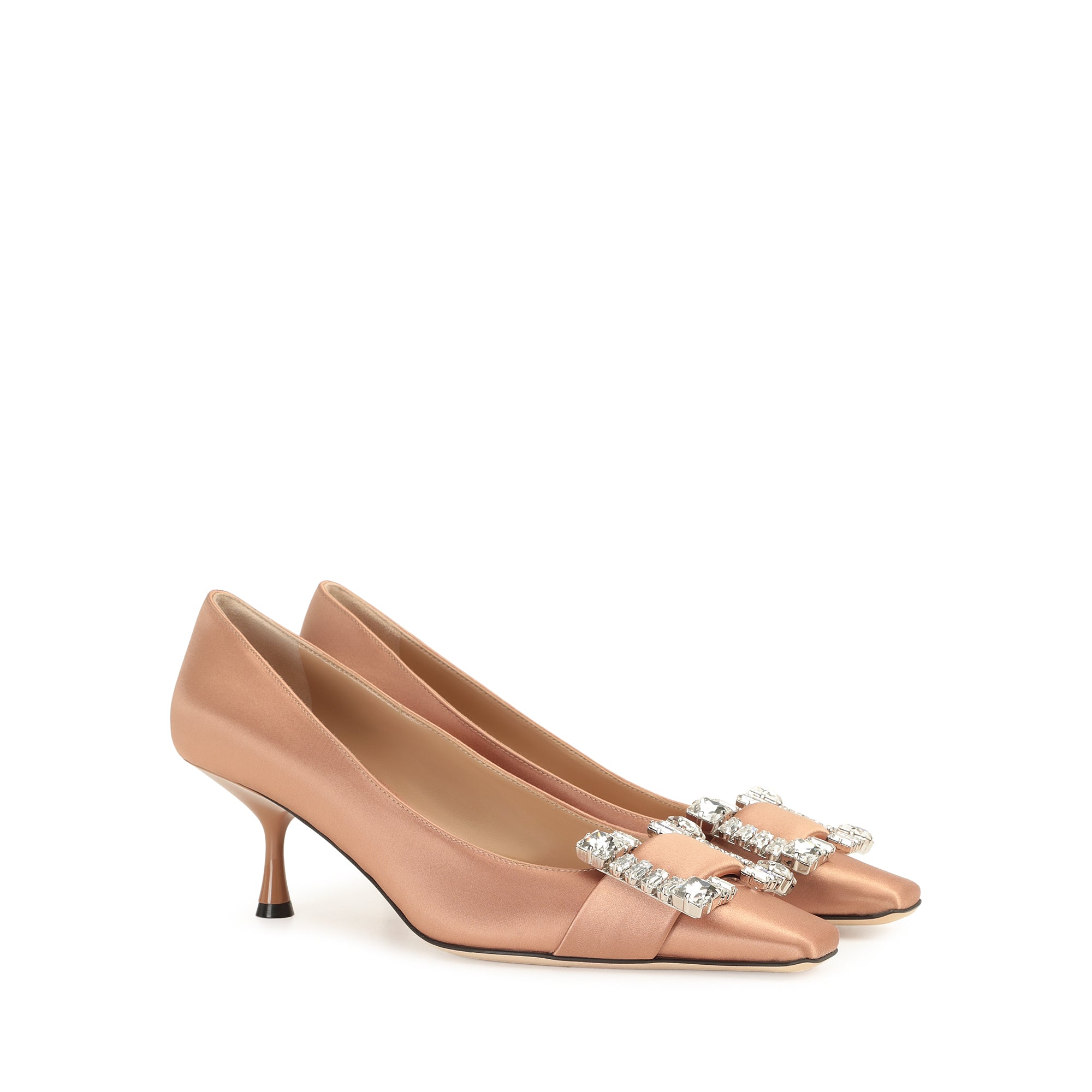 Escarpins Sr Twenty 60 en soie - Pecan