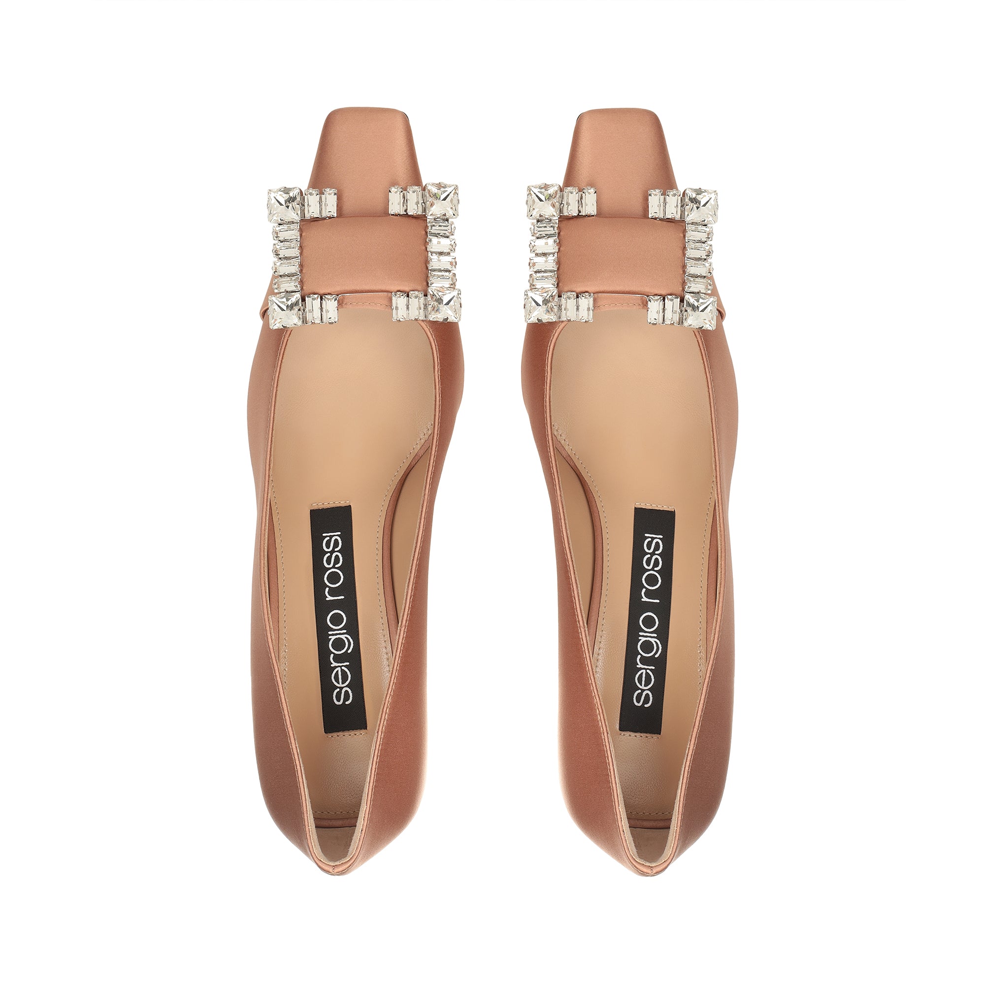 Escarpins Sr Twenty 60 en soie - Pecan