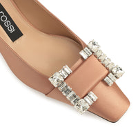 Escarpins Sr Twenty 60 en soie - Pecan