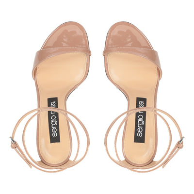 Godiva 90 Heeled Sandals - Bright Skin