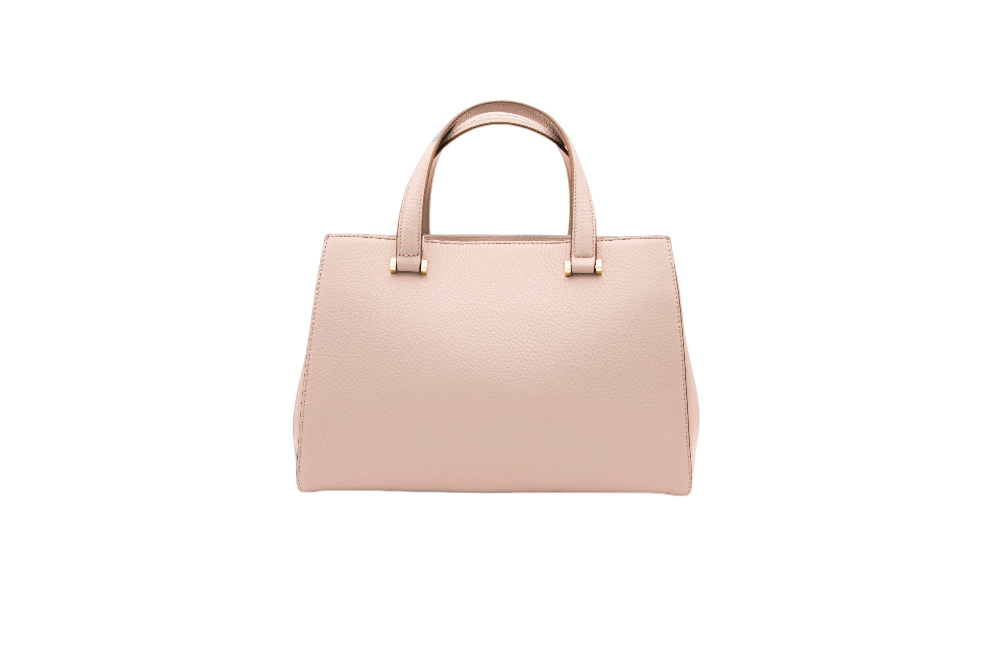 Petit sac Lettrines carryall en cuir grainé - Nude