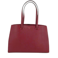 Sac Lettrines caryall en cuir grainé - Kaki