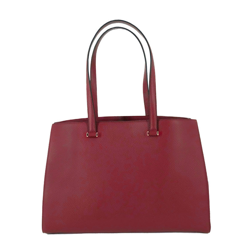 Sac Lettrines caryall en cuir grainé - Kaki
