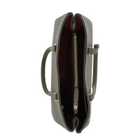 Sac Lettrines caryall en cuir grainé - Kaki