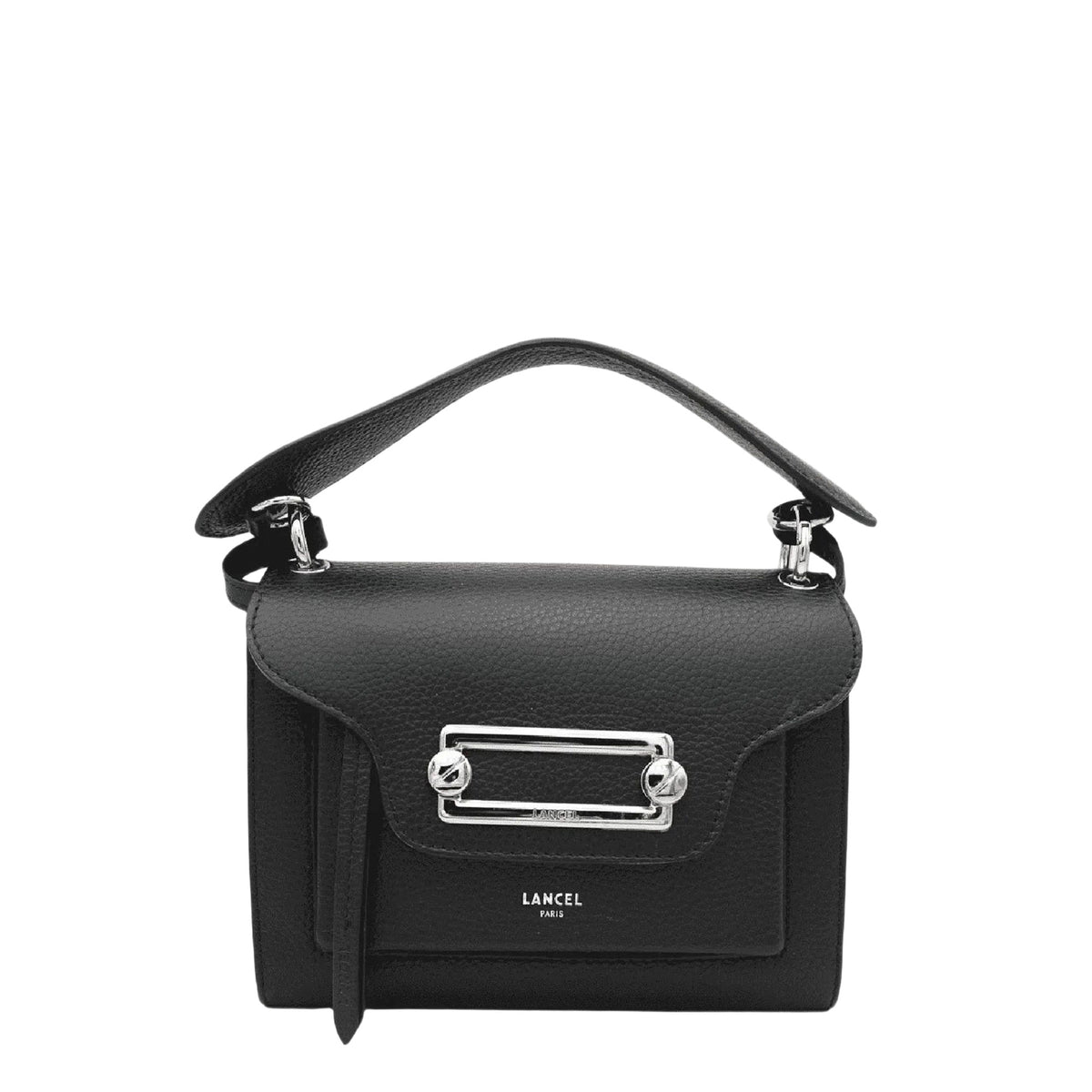 M Clic cross-body leather bag - Black