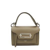 M Clic leather crossbody bag - Khaki