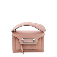 Sac Clic porté croisé en cuir grainé - Nude