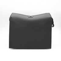 Sac Pia porte croisé en cuir grainé - Noir